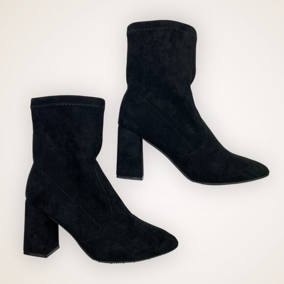 Women’s 36 Black Suede Ankle Booties - Picture 2 of 7